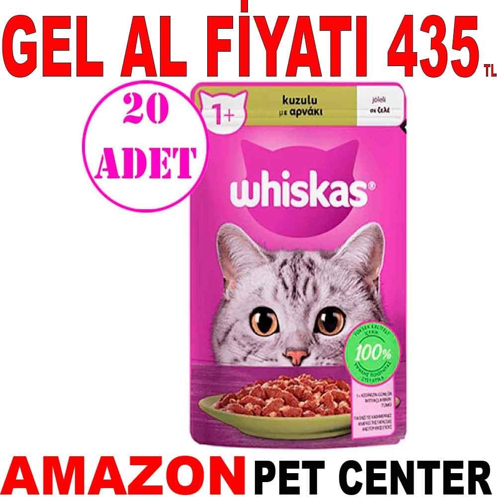 Whiskas Kedi Konservesi Jöleli Kuzulu 85 Gr 20 AD 18710007 Amazon Pet Center