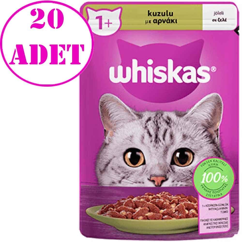 Whiskas Kedi Konservesi Kuzulu Pouch Jöle İçinde 85 Gr 20 AD 17890007 Amazon Pet Center