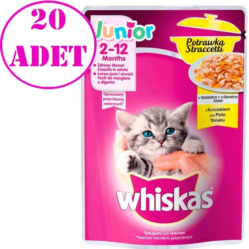 Whiskas Pouch Güveç Tavuklu Yavru Kedi Konservesi 85 Gr 20 AD 5900951272820 whiskas Koli Kedi Konserve Mamaları Amazon Pet Center