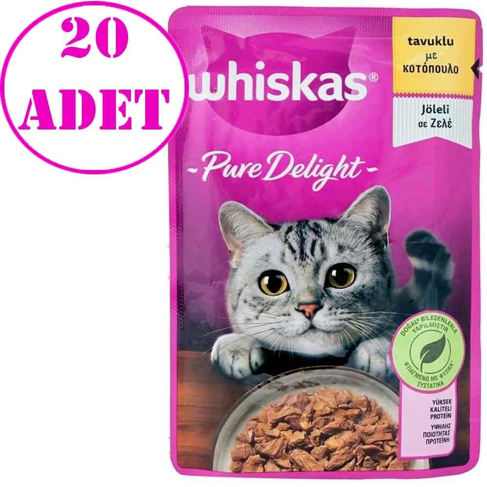Whiskas Pouch Pure Delight Tavuklu Kedi Konservesi 85 Gr 20 AD 17906005 Amazon Pet Center
