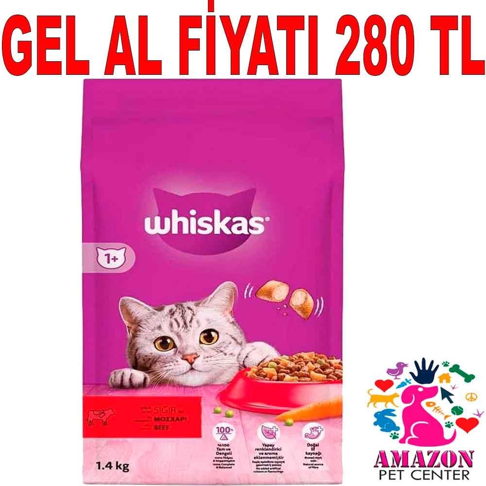 Whiskas Sığır Etli Kedi Maması 1,4 kg 20254001 Amazon Pet Center