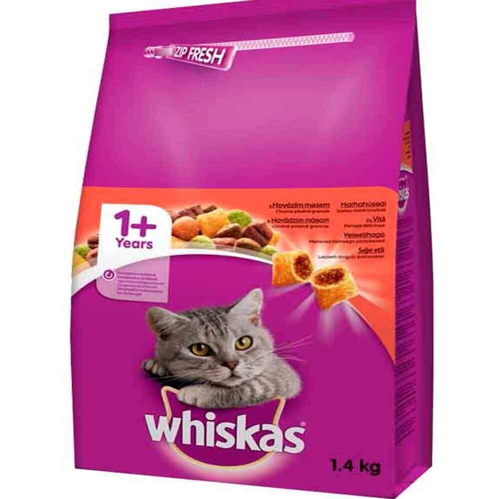 Whiskas Sığır Etli Kedi Maması 1,4 kg 5998749129715 whiskas Yetişkin Kedi Mamaları Amazon Pet Center