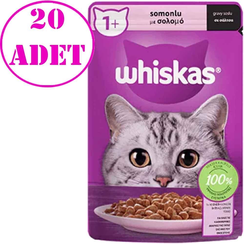 Whiskas Somonlu Pouch Kedi Maması 85 Gr 20 AD 18970005 Amazon Pet Center
