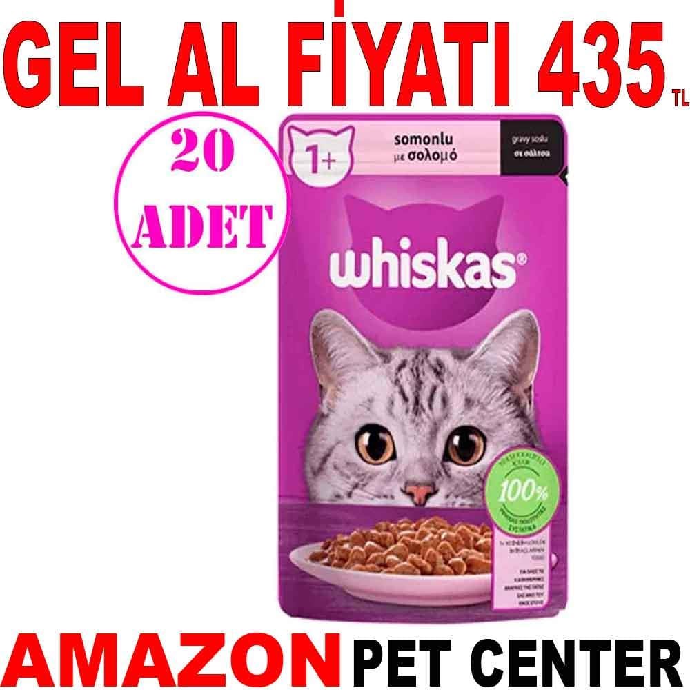Whiskas Somonlu Pouch Kedi Maması 85 Gr 20 AD 18971002 Amazon Pet Center