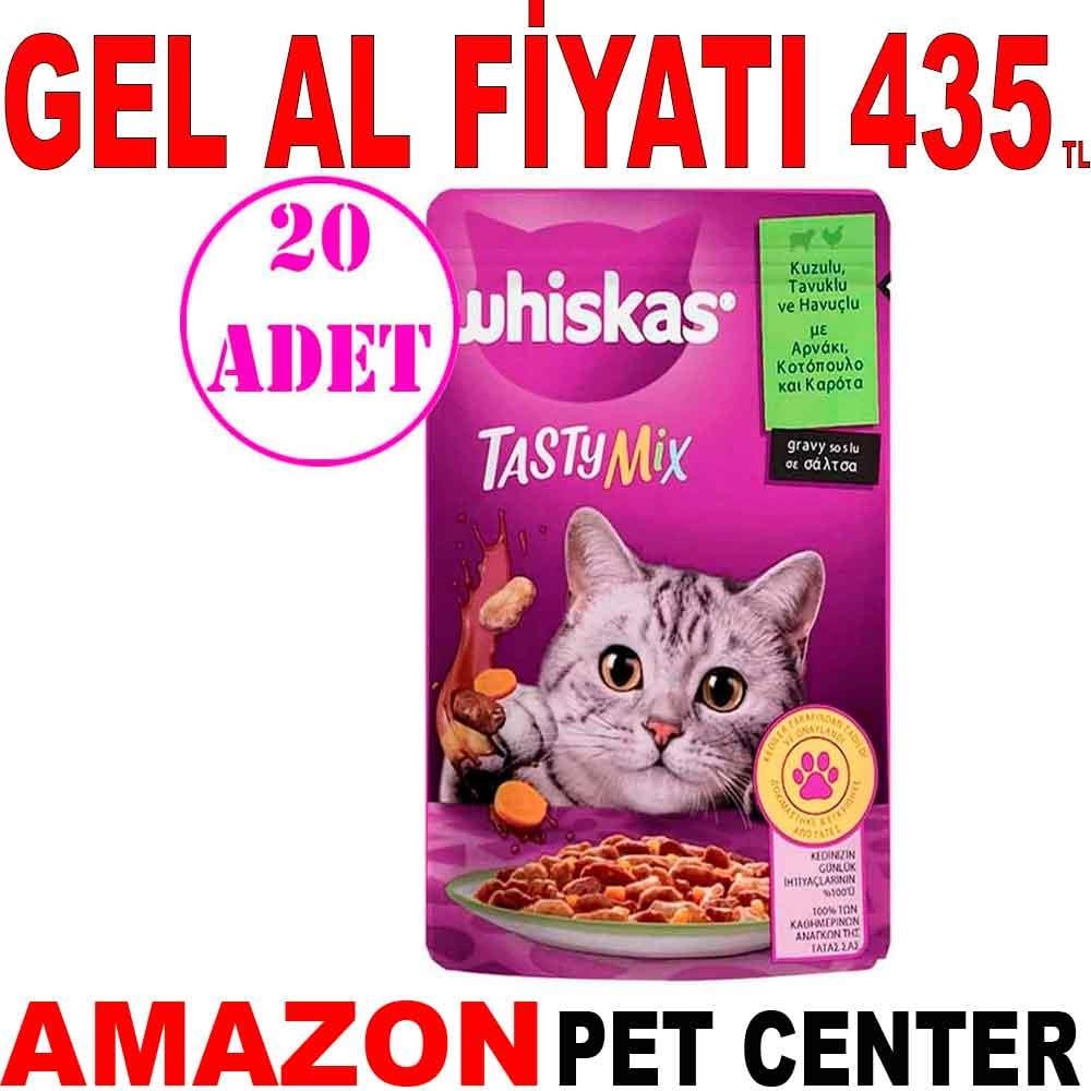 Whiskas Tasty Mix Kuzulu Havuçlu Kedi Maması 85 Gr 20 AD 18713008 Amazon Pet Center