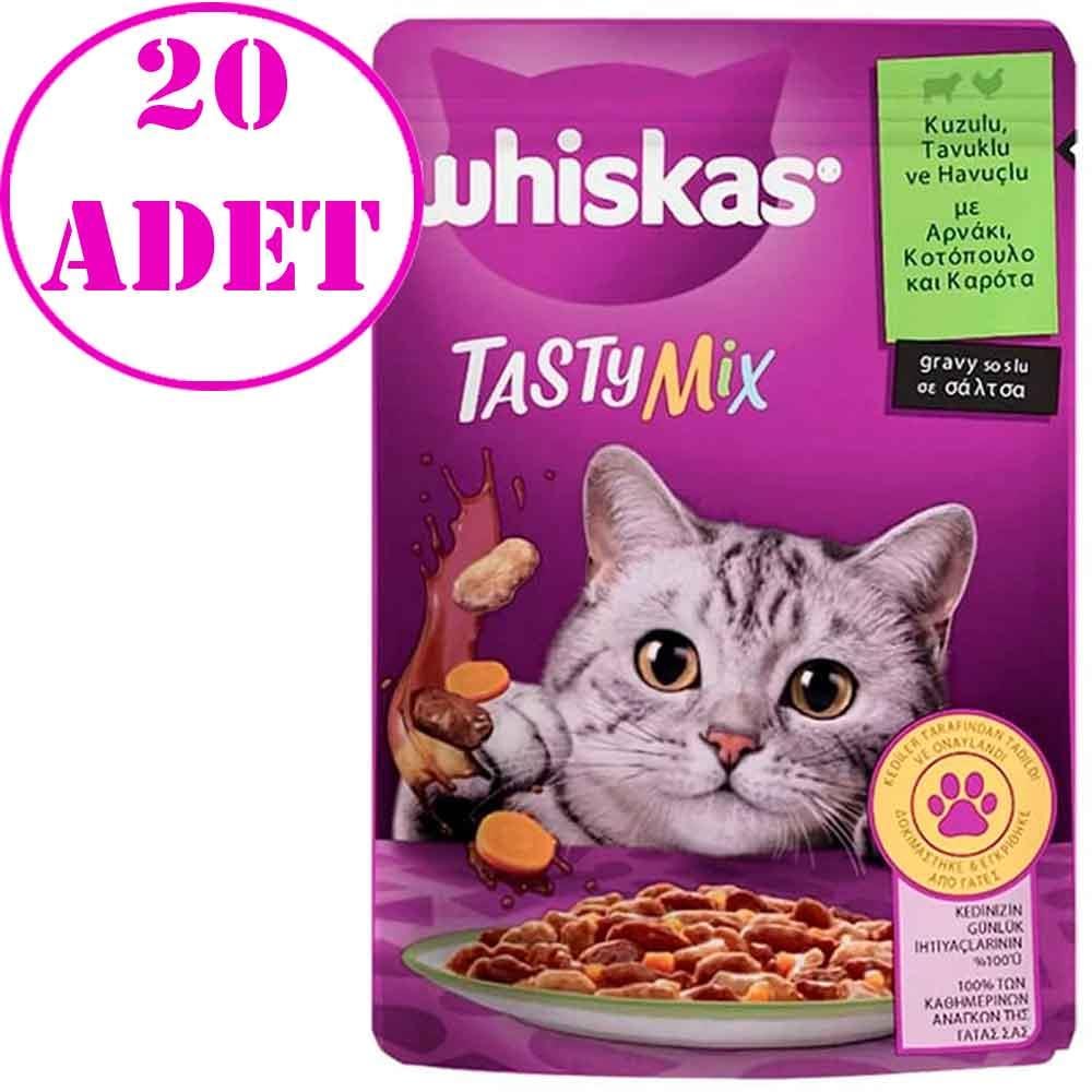Whiskas Tasty Mix Kuzulu Havuçlu Kedi Maması 85 Gr 20 AD 17896009 Amazon Pet Center