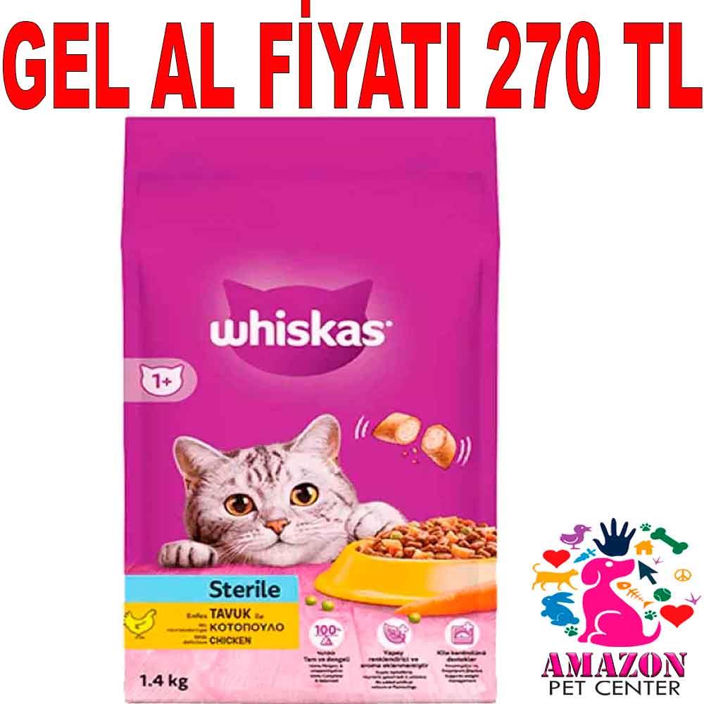 Whiskas Tavuklu Havuçlu Kısırlaştırılmış Kedi Maması 1,4 Kg 20252007 Amazon Pet Center