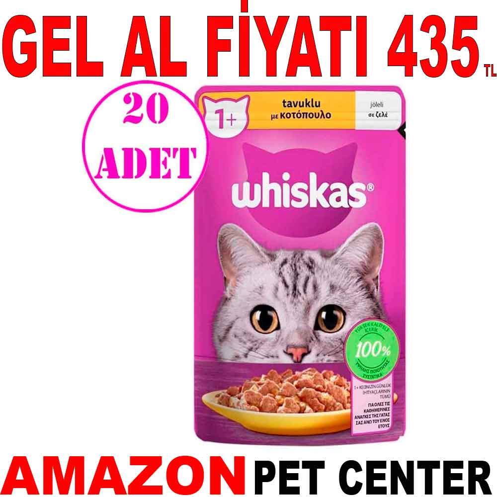 Whiskas Tavuklu Kedi Konserve Maması 85 Gr 20 AD 18715002 Amazon Pet Center