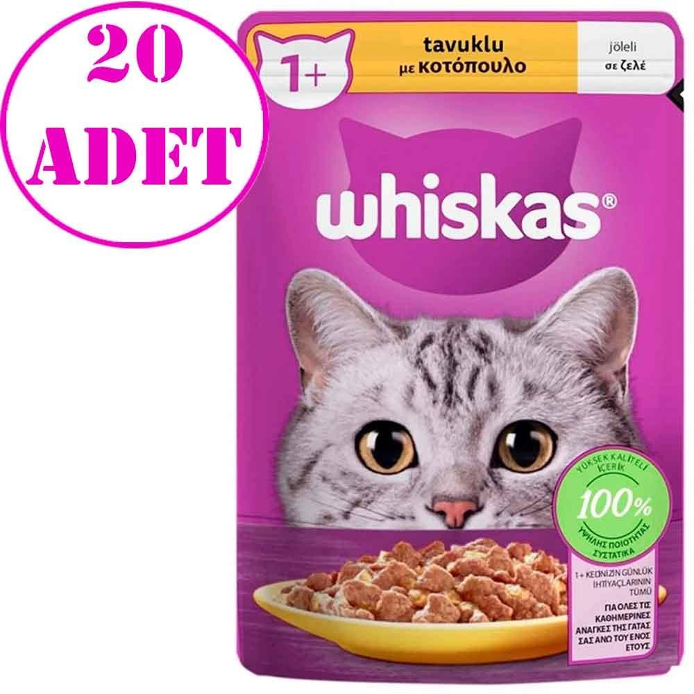 Whiskas Tavuklu Kedi Konserve Maması 85 Gr 20 AD 17900003 Amazon Pet Center