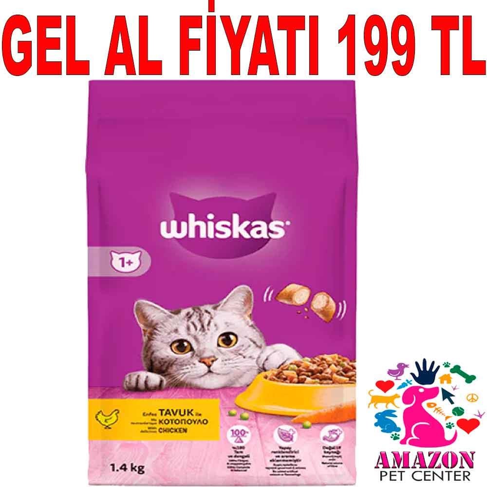 Whiskas Tavuklu Kedi Maması 1,4 kg 20255008 Amazon Pet Center