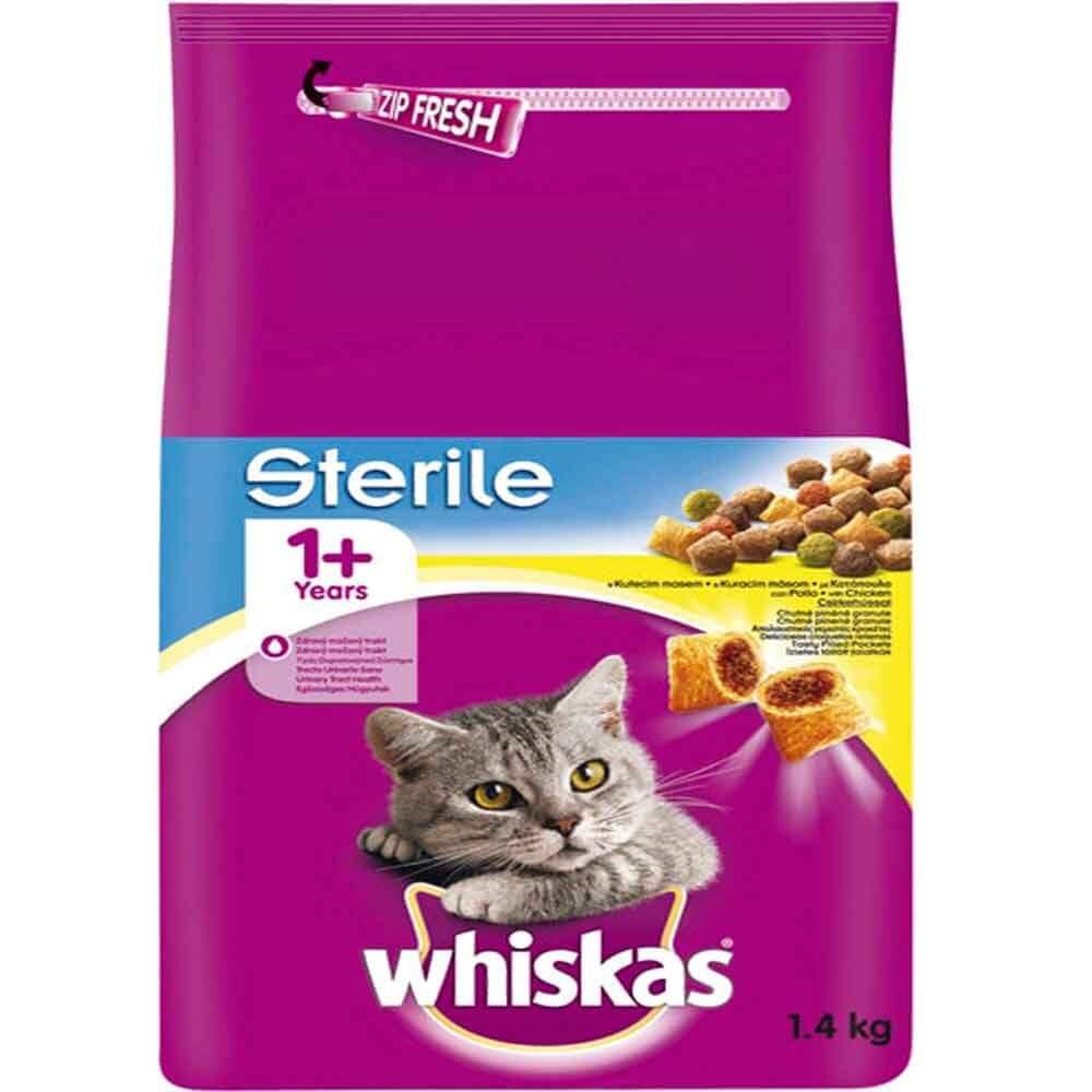Whiskas Tavuklu Kısırlaştırılmış Kedi Maması 1,4 Kg 5900951259180 whiskas Yetişkin Kedi Mamaları Amazon Pet Center