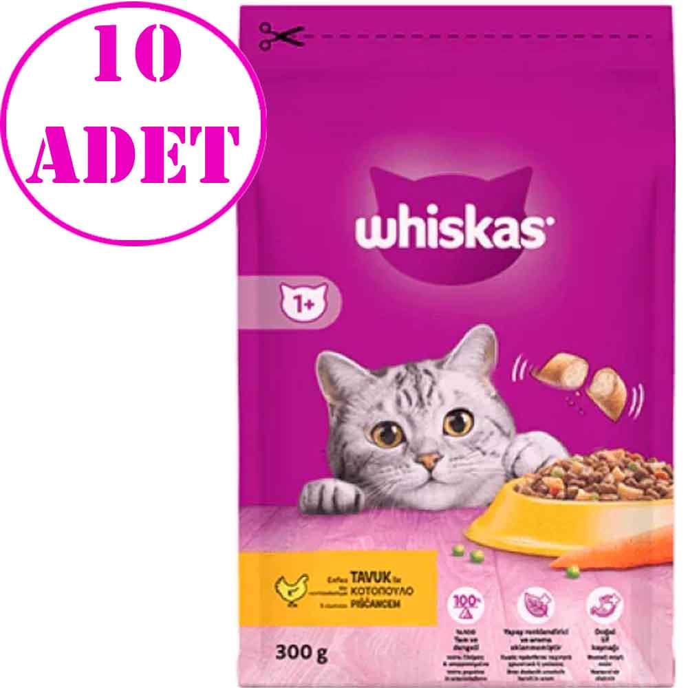 Whiskas Tavuklu Sebzeli Kedi Maması 300 Gr 10 AD 32121988 Amazon Pet Center