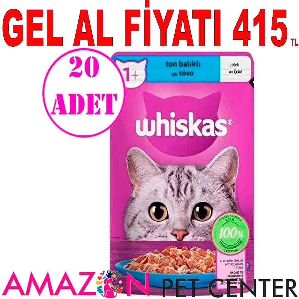 Whiskas Ton Balıklı Jöleli Kedi Konserve Maması 85 Gr 20 AD 18716009 Amazon Pet Center