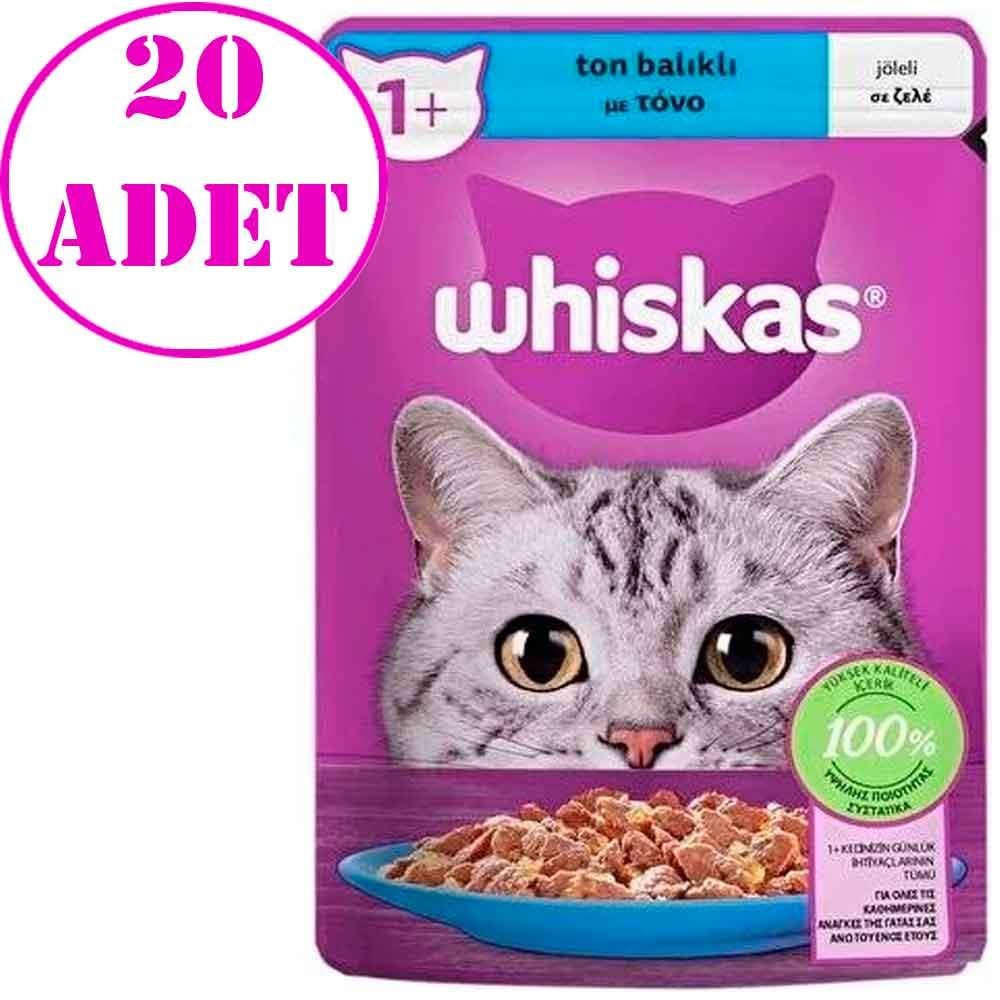 Whiskas Ton Balıklı Jöleli Kedi Konserve Maması 85 Gr 20 AD 17902007 Amazon Pet Center