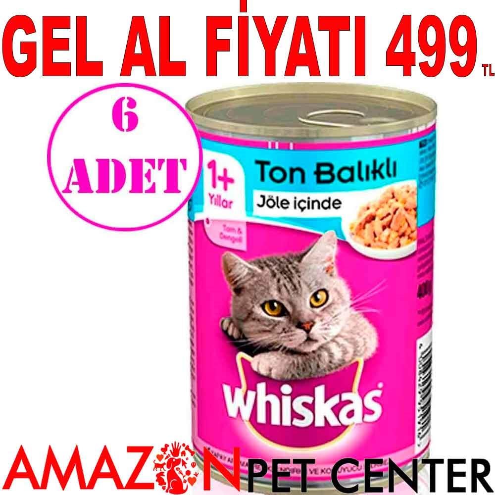Whiskas Ton Balıklı Kedi Konservesi 400 Gr 6 AD 18740004 Amazon Pet Center