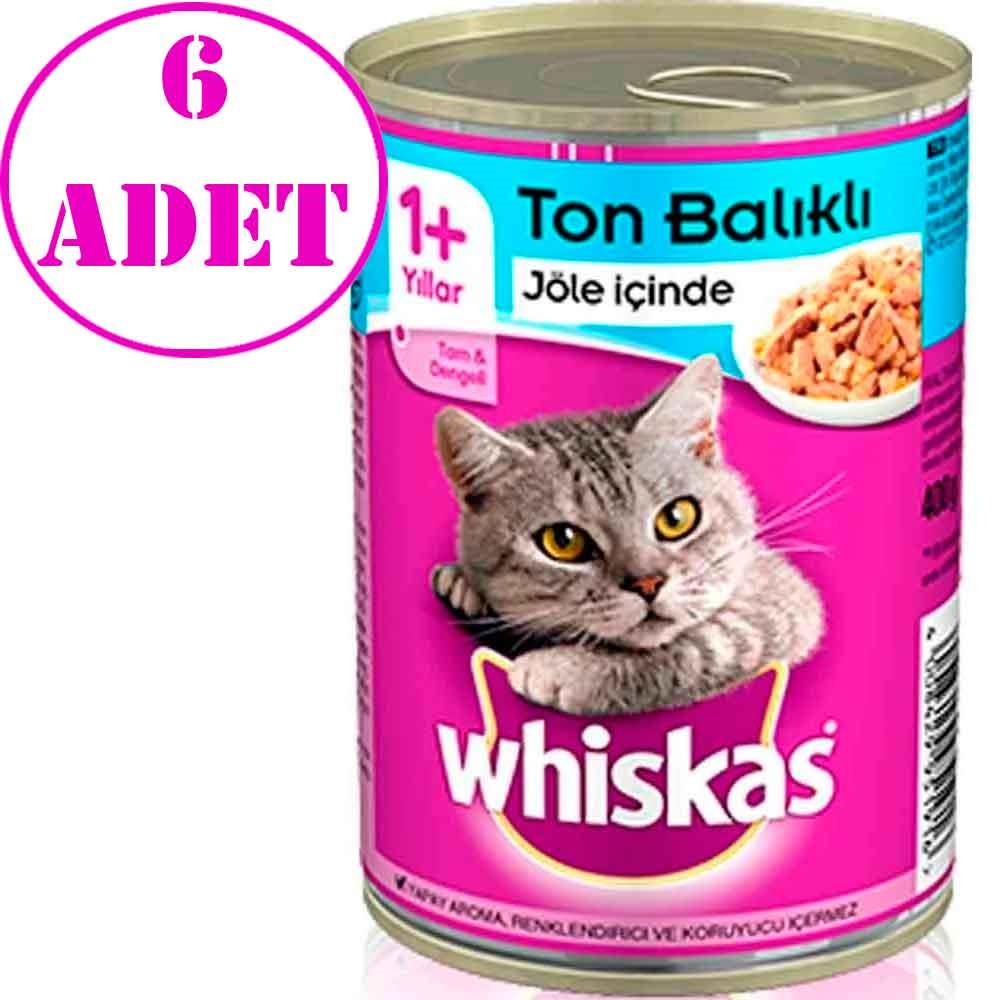 Whiskas Ton Balıklı Kedi Konservesi 400 Gr 6 AD 32121520 Amazon Pet Center