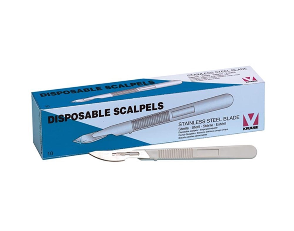 Disposable (Tek Kullanımlık) Saplı Bistüri Steril KRUUSE