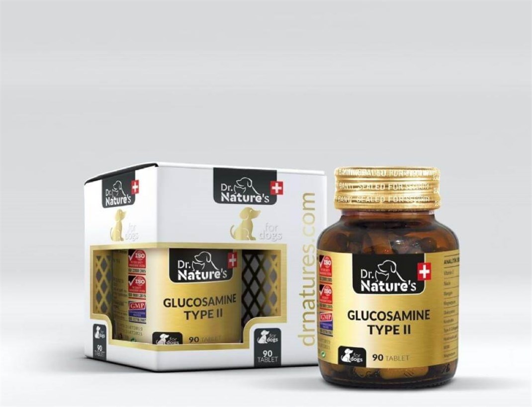 Dr. Nature's Glucosamine Type II (Köpekler İçin Eklem Destekleyici Besin Takviyesi) 90 Tablet