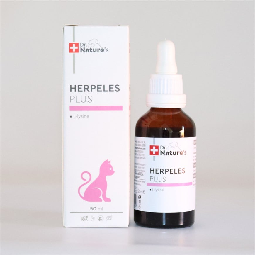 Dr. Nature's Herpeles (Kediler İçin Herpes Tedavisinde Besin Takviyesi) 50 Ml