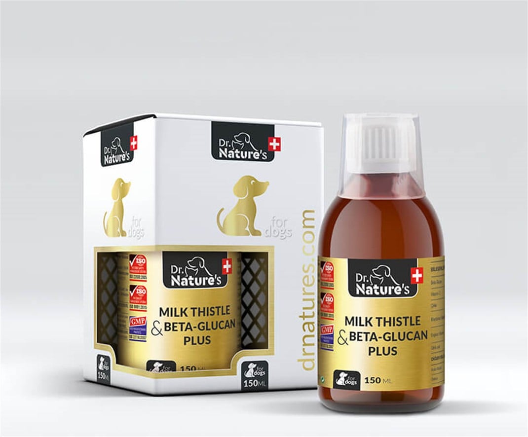 Dr. Nature's Milk Thistle &  Beta Glucan Plus (Köpekler İçin Karaciğer Destekleyici Besin Takviyesi) 150 Ml
