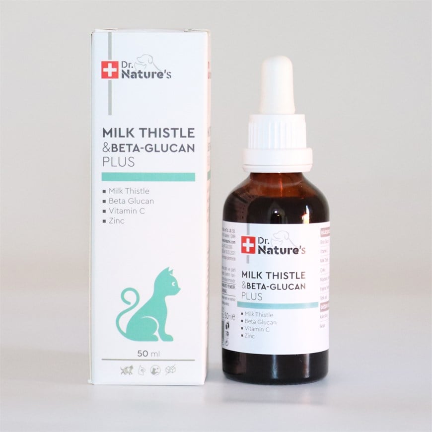 Dr. Nature's Milk Thistle & Beta Glucan Plus (Kediler İçin Karaciğer Destekleyici) 50 Ml