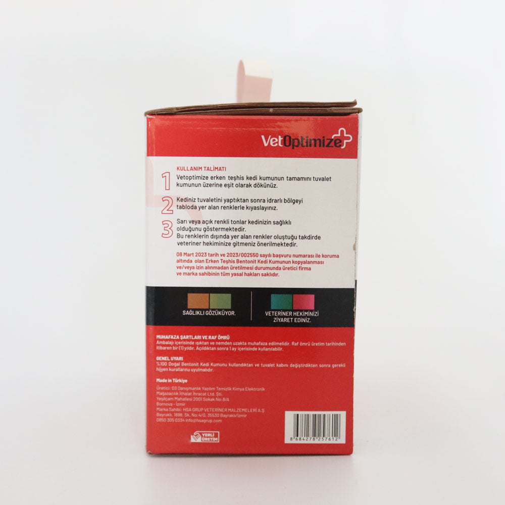 VetOptimize Erken Teşhis Kedi Kumu 2,5 L (2,2 KG)