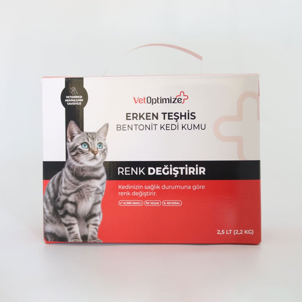 VetOptimize Erken Teşhis Kedi Kumu 2,5 L (2,2 KG)