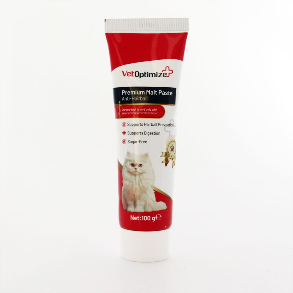 VetOptimize Kediler İçin Malt Macun (Tüy Yumağı Önleyici Anti- Hairball) 100 Gr