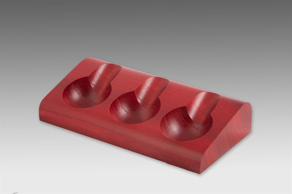 COMO 3 PIPE STANDS MAHOGANY