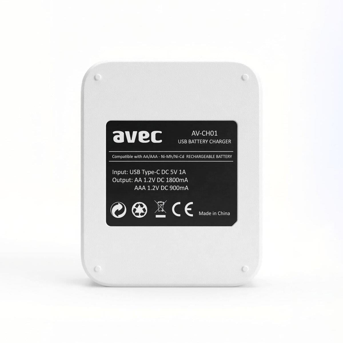 AVEC AV-CH01 USB HIZLI PİL ŞARJ CİHAZI 4LÜ