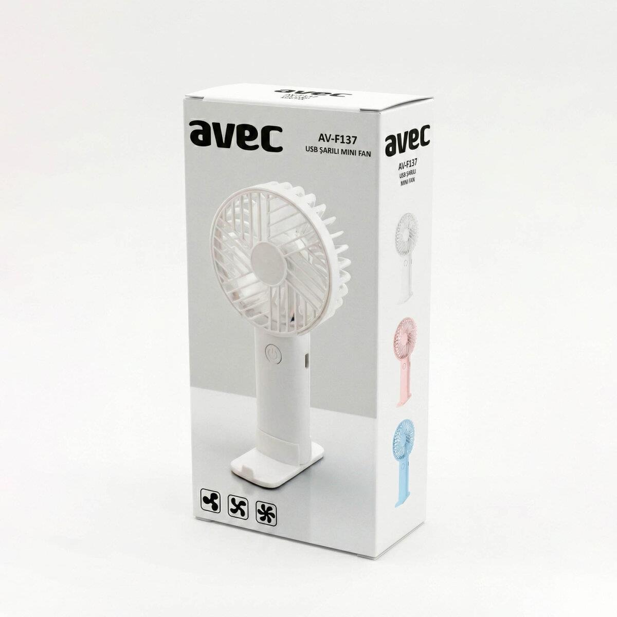 AVEC AV-F137 USB ŞARJLI MİNİ FAN