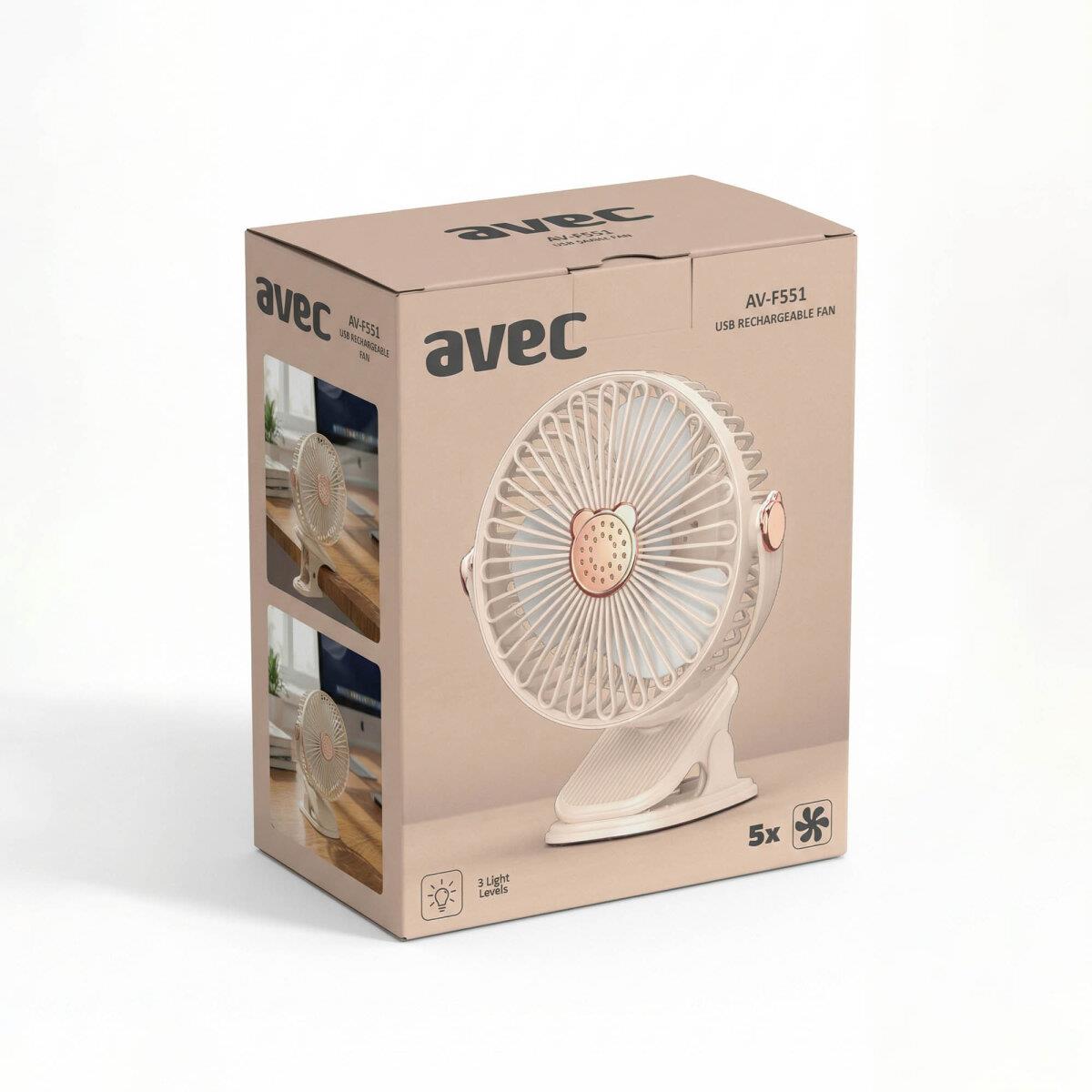 AVEC AV-F551 USB ŞARJLI FAN