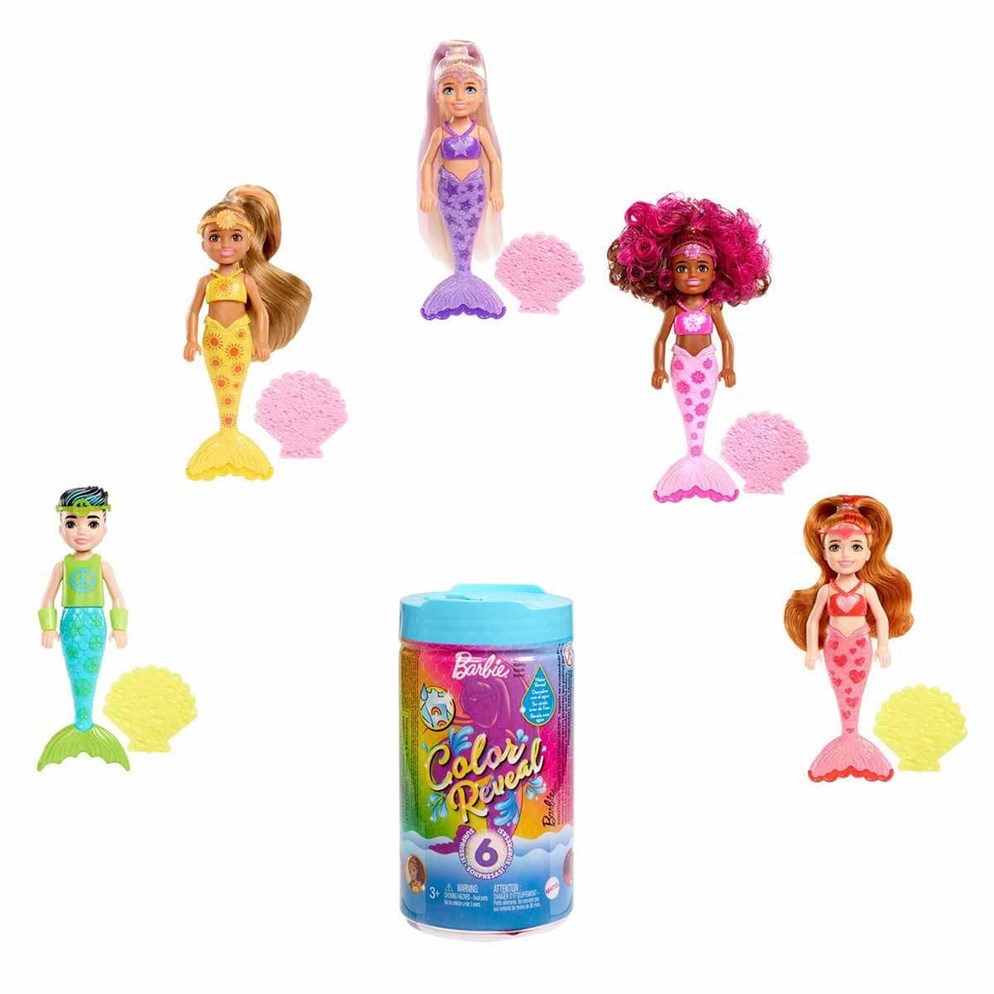 Barbie Color Reveal Renk Değiştiren Sürpriz Chelsea Gökkuşağı