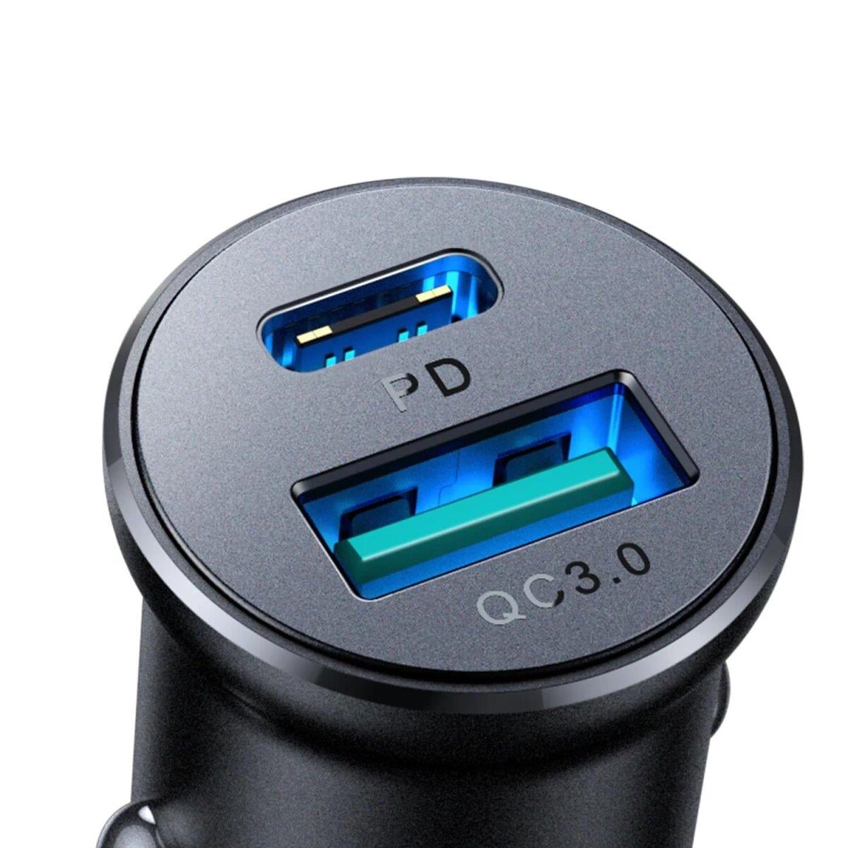 JOYROOM JR-CCN05 30W A+C MINI METAL CAR CHARGER
