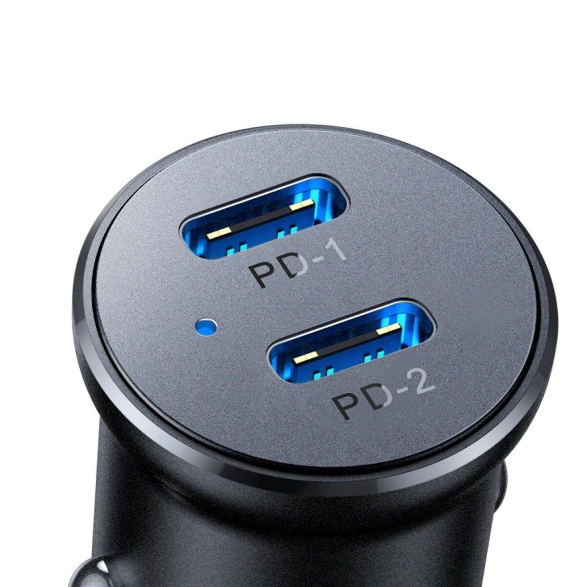 JOYROOM JR-CCN06 30W 2C MINI METAL CAR CHARGER