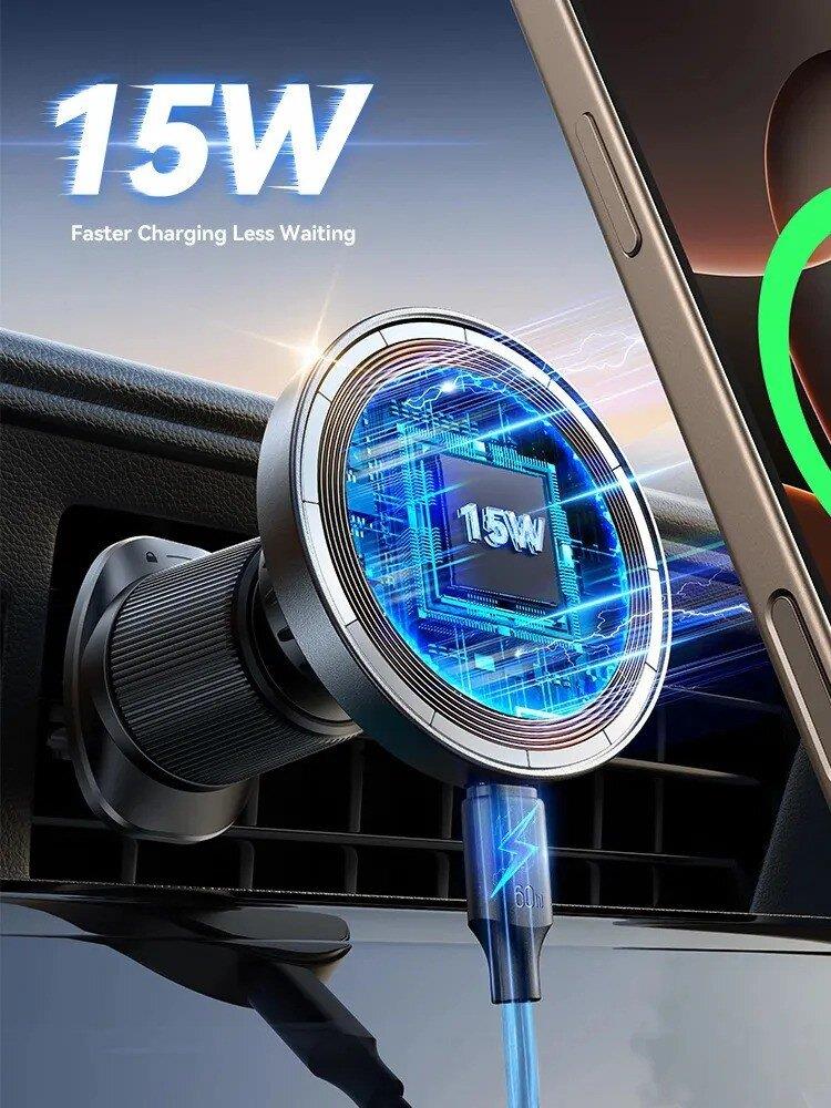 JOYROOM JR-ZS502 MAGNETIC WIRELESS CAR CHARGE HLD.