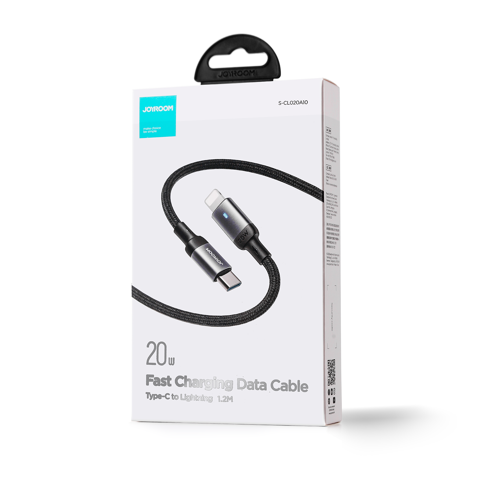 JOYROOM S-CL020A10 20W TYPE C-LIGHTNING 1.2M-BLACK