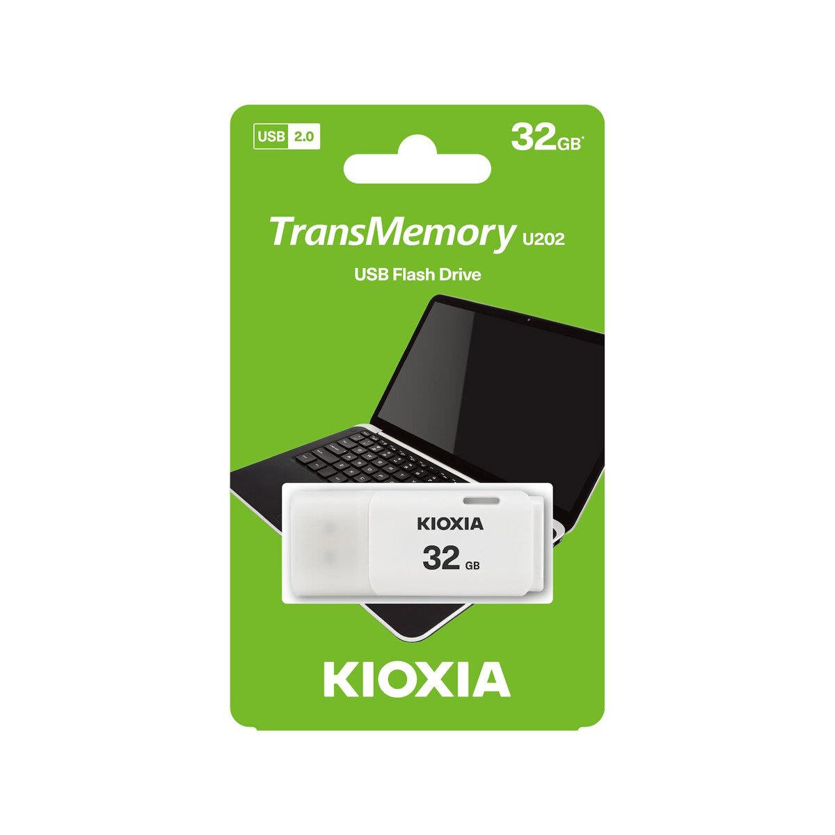 KIOXIA 32 GB U202 BEYAZ USB 2.0 BELLEK