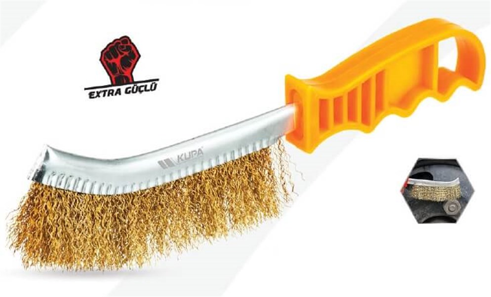 Kupa 250mm Çelik Yassı Tel Fırça