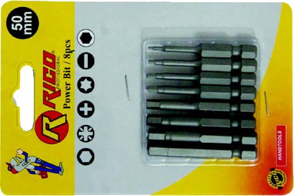 RİCO 8 Parça Allen Bits Uç Seti 50 mm