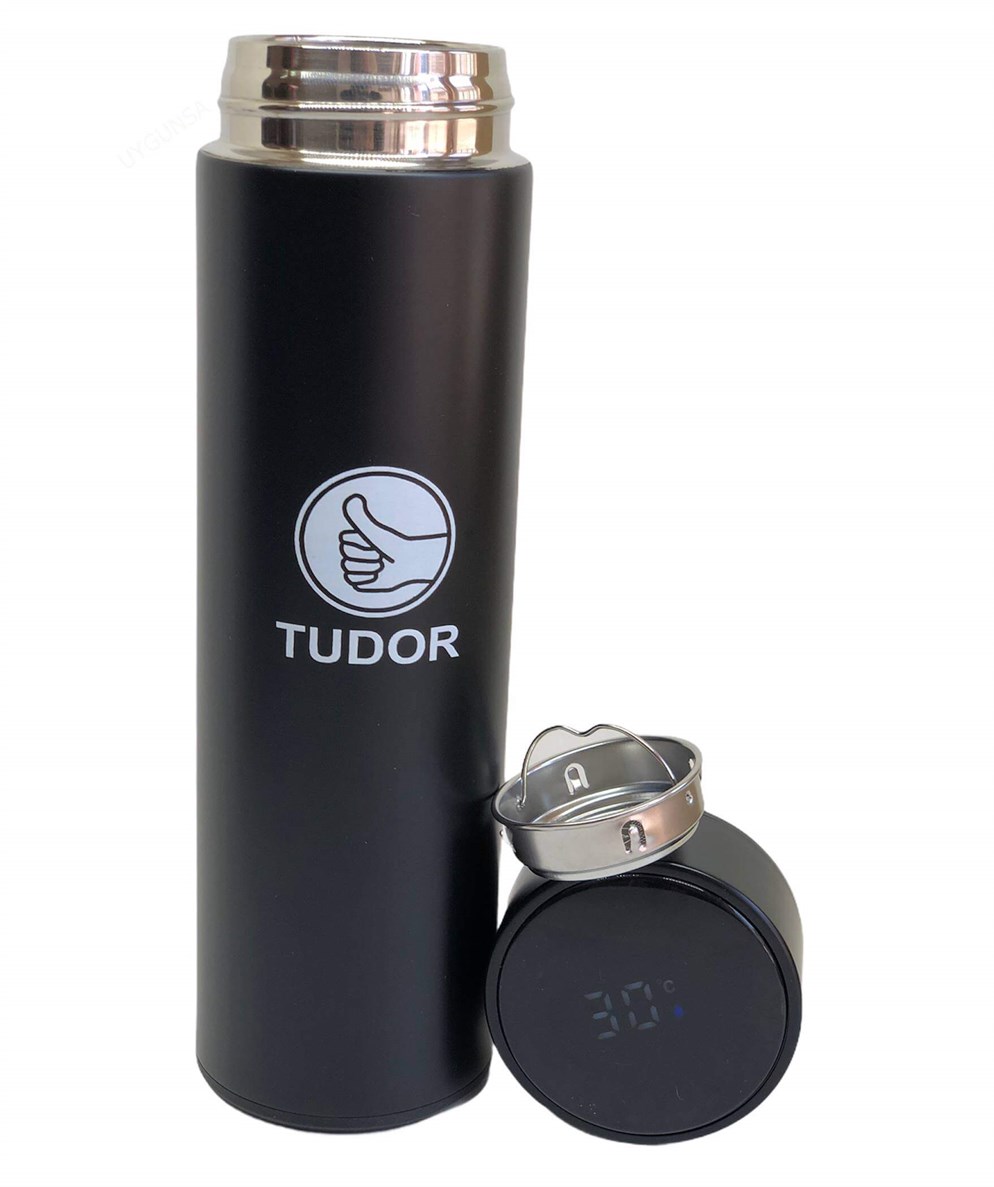 Tudor Led Dokunmatik Ekran Derece Göstergeli Çelik Termos - Matara