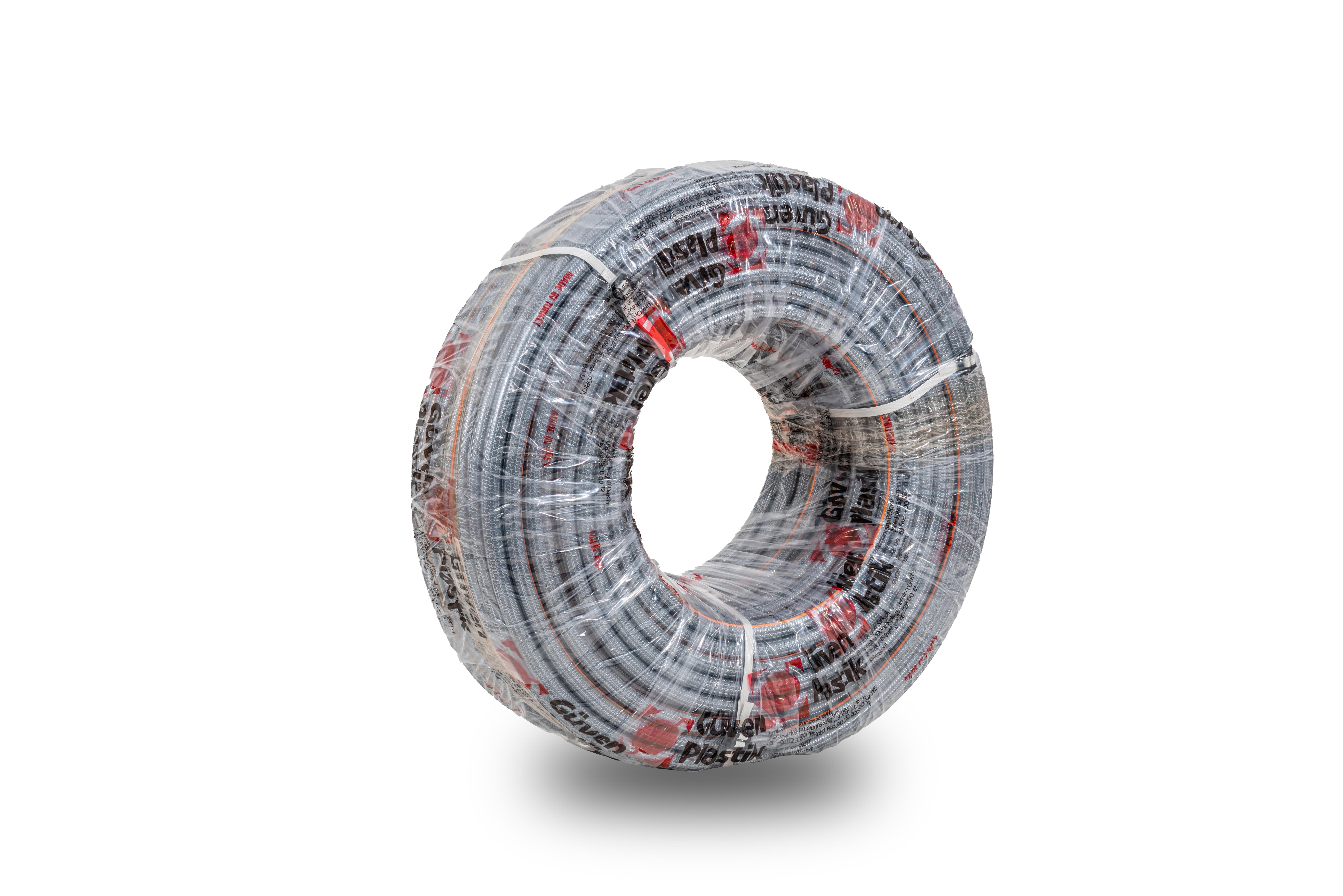 3/4 ÖZEL GÜVEN ÖRGÜLÜ GRİ HORTUM ( 100 Metre)