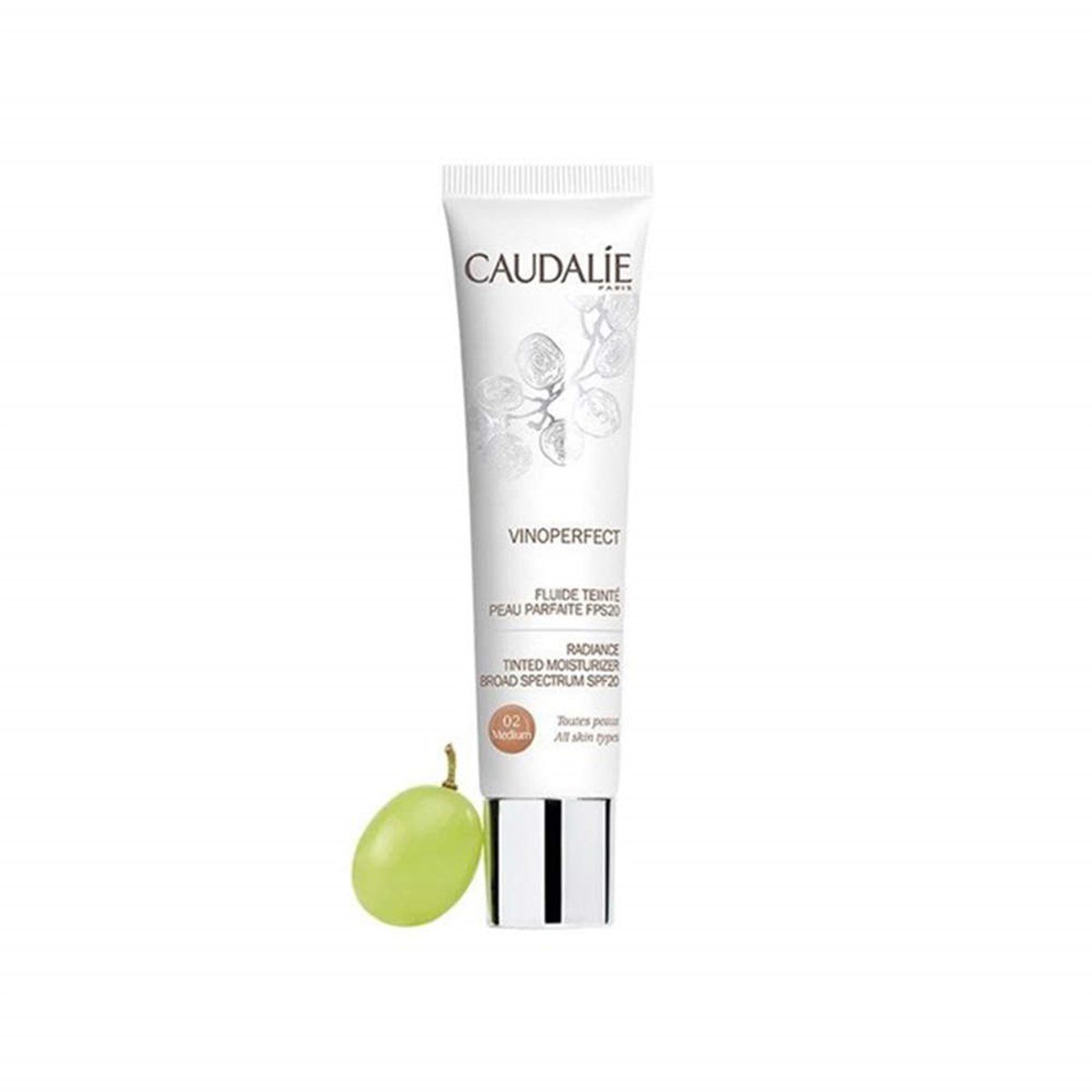 Caudalie Vinoperfect Radiance Tinted Moisturizer Spf20 Medium 40 ml