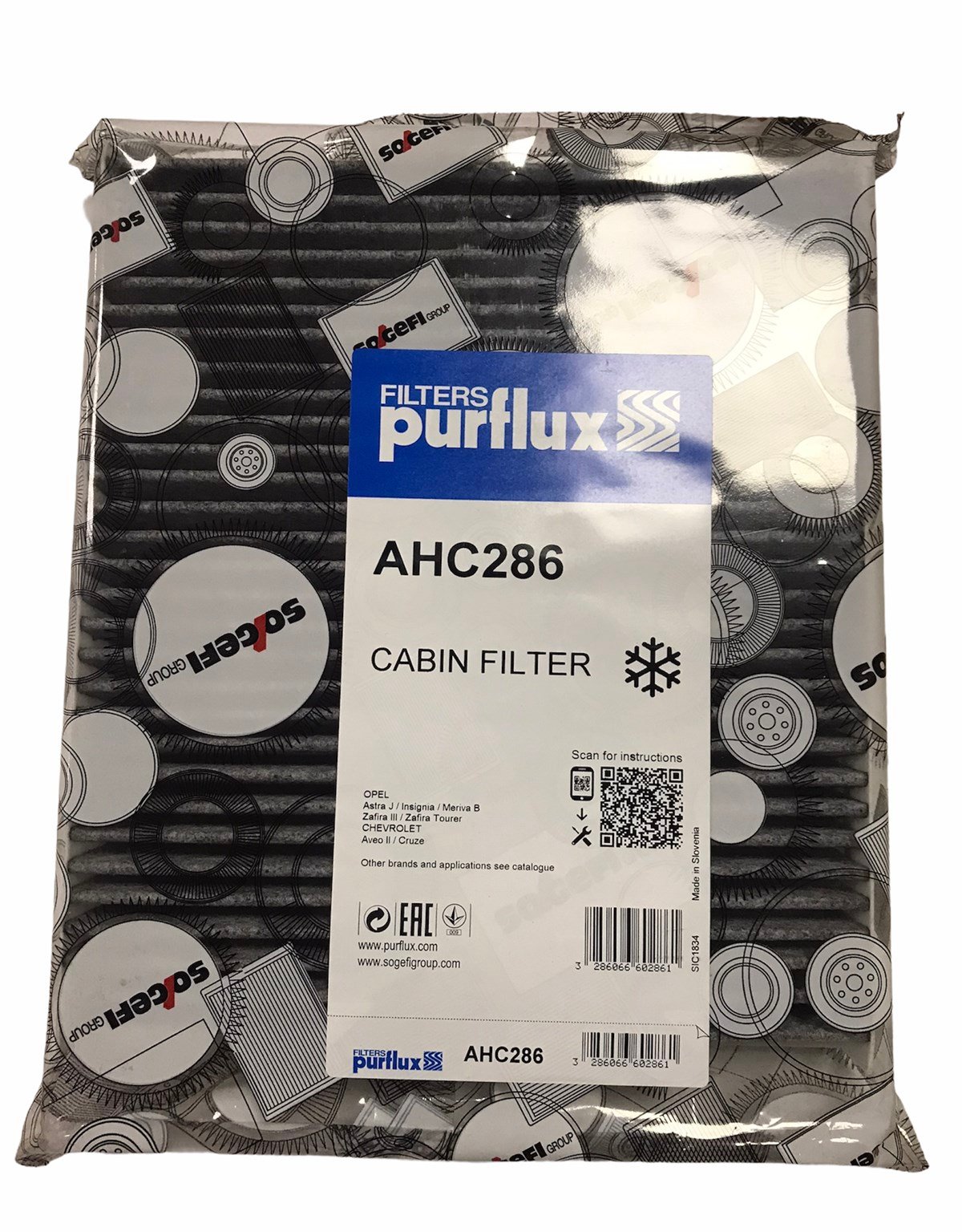 Opel Astra J Polen Filtresi Karbonlu PURFLUX