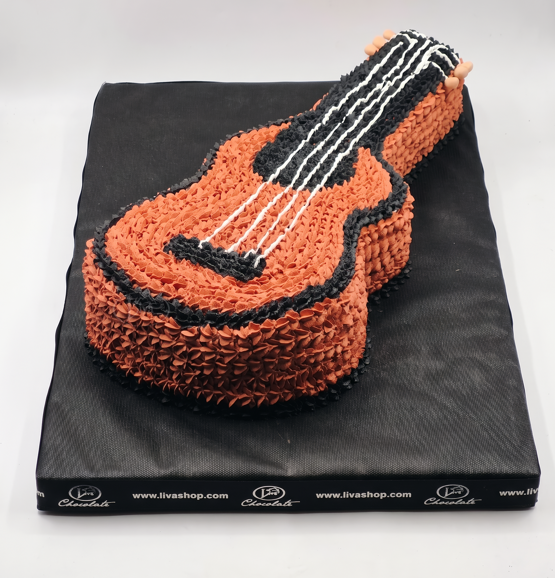 Akustik Gitar Şekilli Özel Pasta