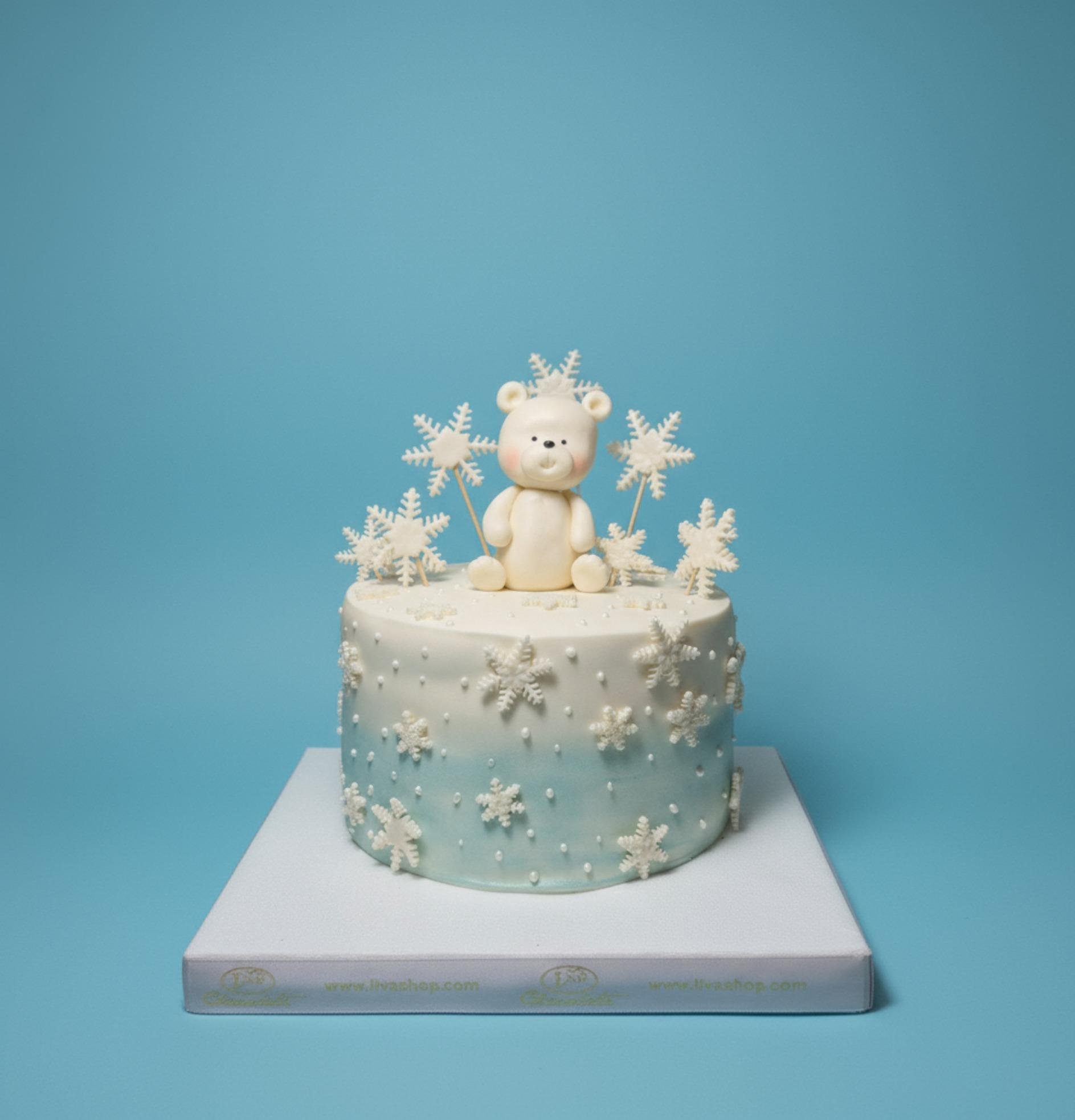 Ayıcık ve Kar Taneleri Özel Pasta