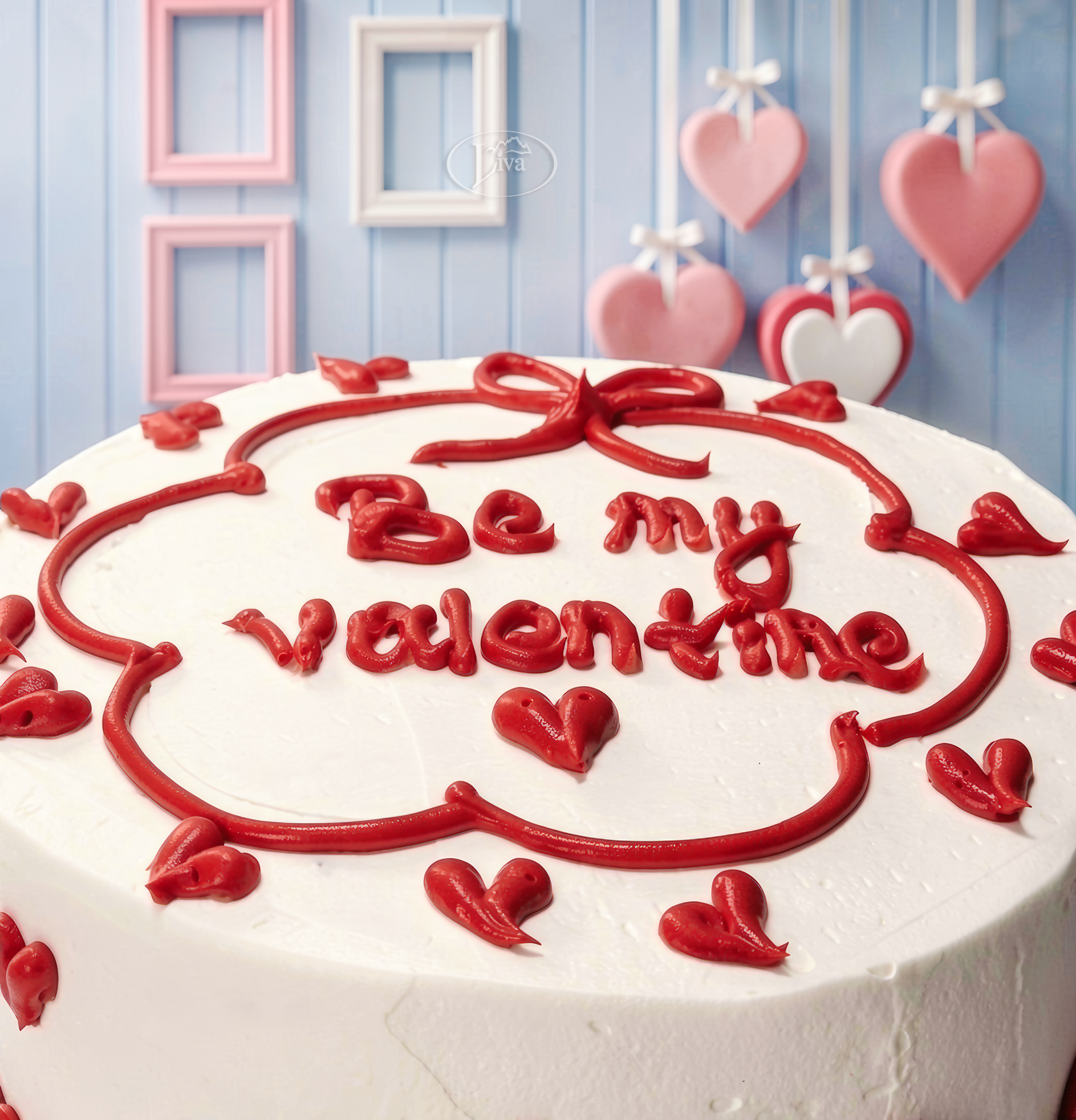 Be My Valentine Yazılı Pasta