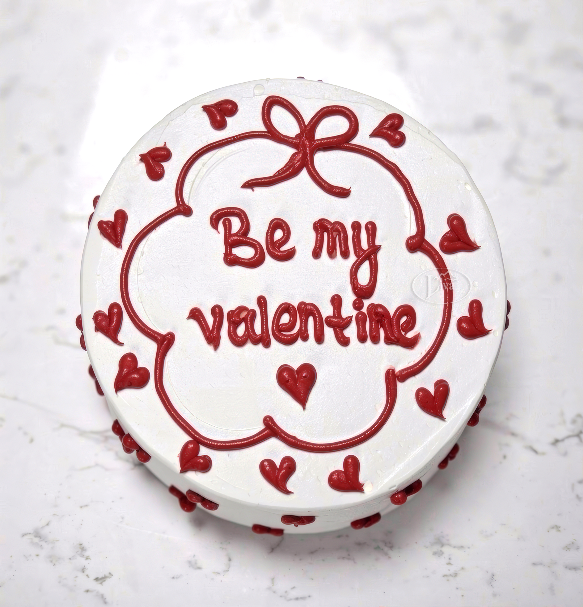 Be My Valentine Yazılı Pasta