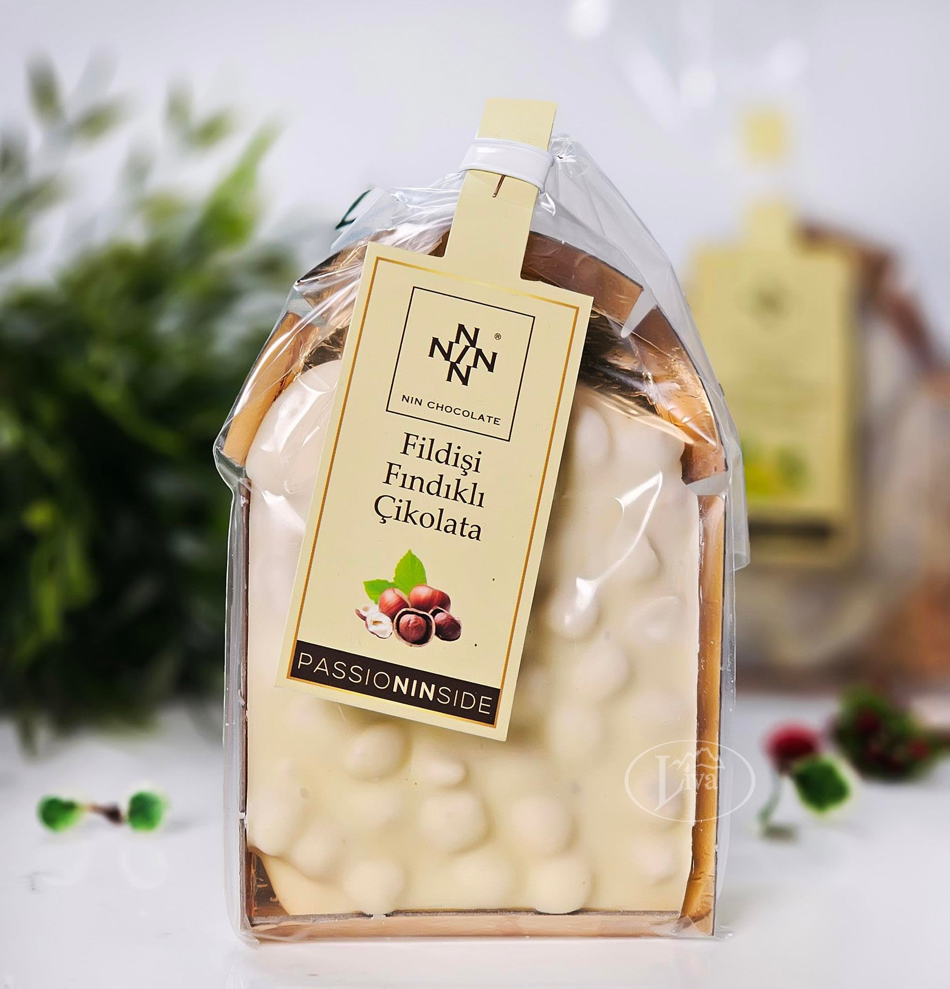 Dökme Fildişi Fındıklı Tablet Çikolata
