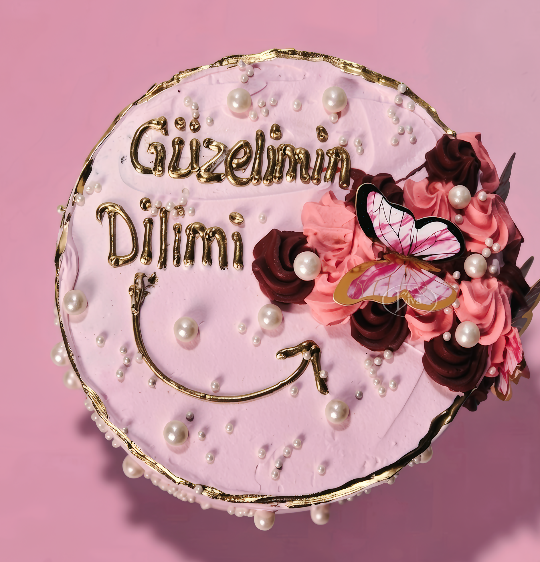 Güzelimin Dilimi Yazılı Pasta